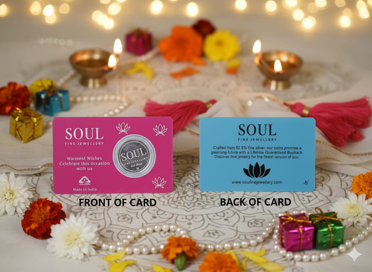BIS Hallmarked 92.5% Pure Silver Coin Card for Gifting 5g
