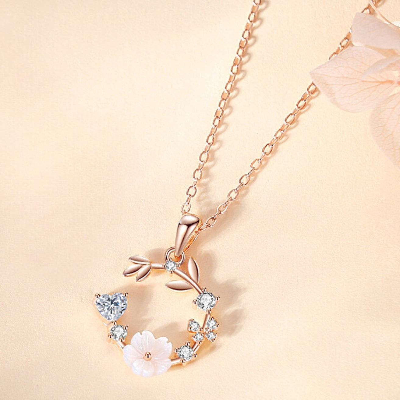 Pure 925 Hallmarked Silver "In Love With Nature" Adjustable Length 40+5cms