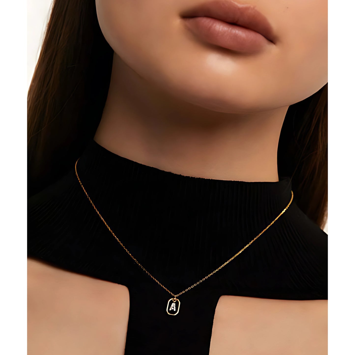 925 Silver Initial Alphabet Chain Necklace with 22K Gold Plating - Hallmarked/Certified