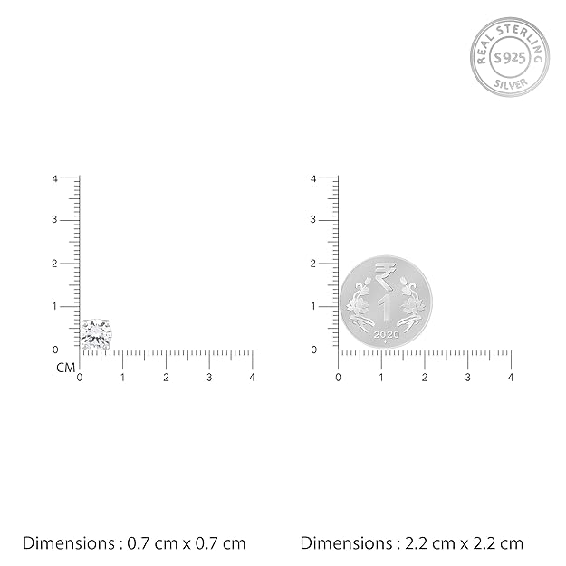 Super Bright 7mm Round Solitaire Earring Studs